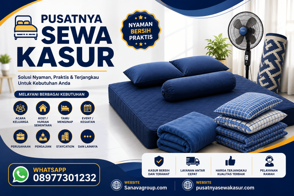 Rental kasur hajatan Gresik untuk keluarga, kerabat, tamu luar kota dan acara | WhatsApp 08977301232